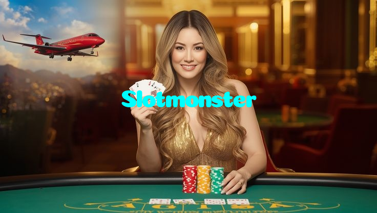 Slotmonster casino presented on mobile device in Pakistan with slots and live games